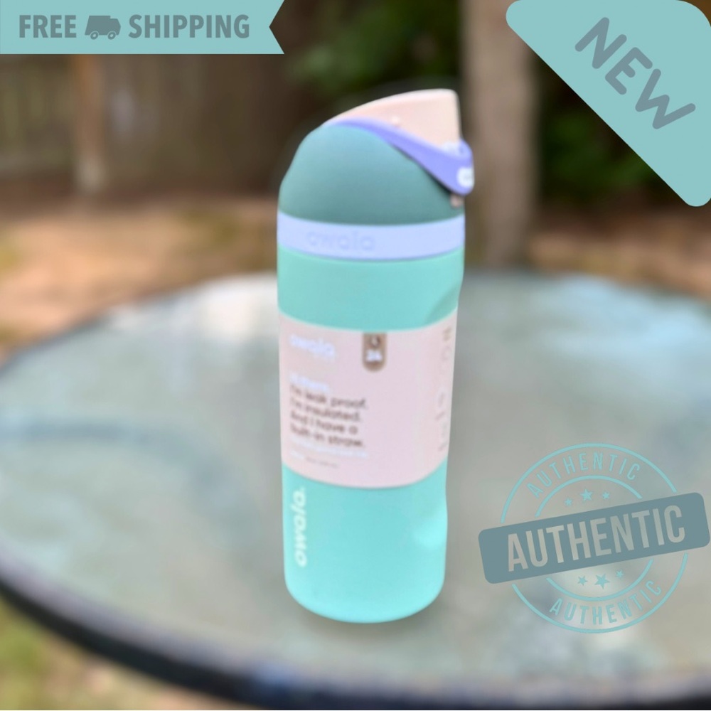 Owala Kids FreeSip Water Bottle/ 16oz/ Color: Misty Meadow- Free Shipping